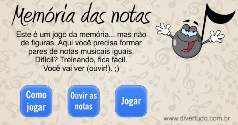 Jogo da memória com sons e música - avosidade